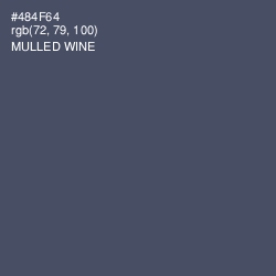 #484F64 - Mulled Wine Color Image
